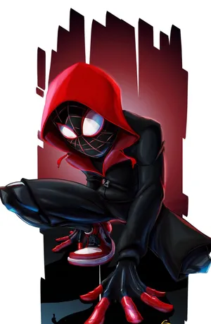 Marvel Spider Man Miles Morales Iphone Digital Art Wallpaper
