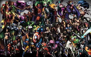 Marvel Vs Capcom Epic Showdown Wallpaper