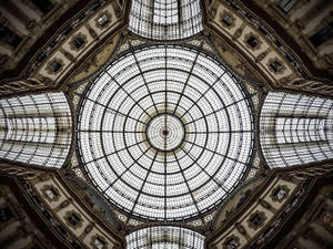 Marvelous Ceiling Architecture In Milan Wallpaper