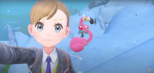 Marvelous Flamigo Pokemon Illustration Wallpaper