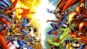 Marvelvs D C Epic Battle Wallpaper