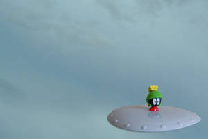 Marvin The Martian Spaceship Wallpaper