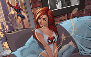 Mary Jane, The Charming And Iconic Character Wallpaper