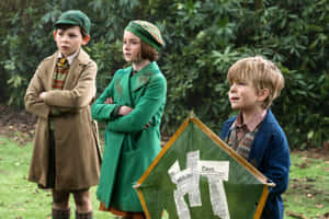Mary Poppins Returns Children With Kite Wallpaper