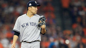 Masahiro Tanaka Grey New York Jersey Wallpaper