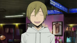 Masaomi Kida Smirking And Showing Off His Iconic Style. Wallpaper