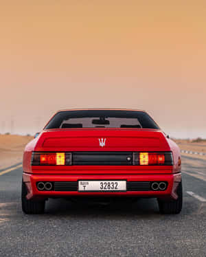 Maserati Shamal Rear View Dusk Wallpaper