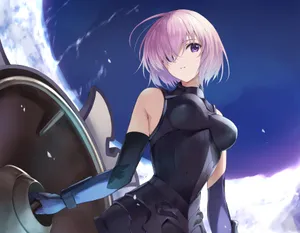 Mash Kyrielight Readyfor Battle Wallpaper