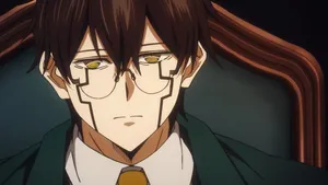 Mashle Magic And Muscles Character Glasses Wallpaper