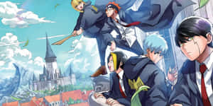 Mashle Magic And Muscles Characters Wallpaper