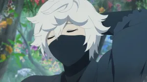 Masked_ Anime_ Character_ Smiling Wallpaper