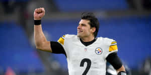 Mason Rudolph Pittsburgh Steelers Celebration Wallpaper