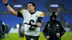 Mason Rudolph Steelers Quarterback Celebration Wallpaper