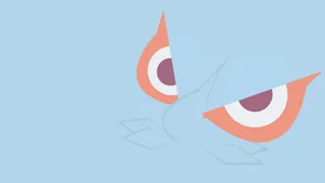 Masquerain Blue Minimalist Hd Wallpaper