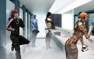 Mass Effect Characters 1729 X 1080 Wallpaper Wallpaper