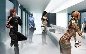 Mass Effect Characters 1729 X 1080 Wallpaper Wallpaper