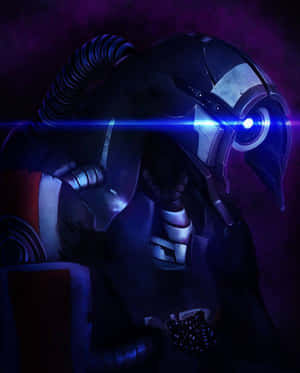 Mass Effect Legion - Geth Infiltrator In Action Wallpaper