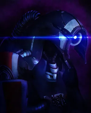 Mass Effect Legion - Geth Infiltrator In Action Wallpaper