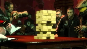 Mass Effect Playing Jenga Wallpaper