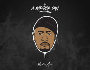 Masta Ace A Rapper Day Illustration Wallpaper