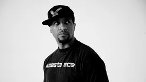Masta Ace Blackand White Portrait Wallpaper