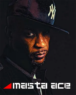 Masta Ace Portraitwith Logo Wallpaper