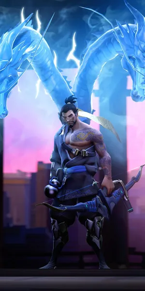 Master Archer Hanzo In Action Wallpaper