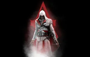 Master Assassin Ezio Auditore In Action Wallpaper