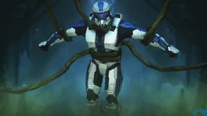 Master Chief Tangled With Vines Wallpaper