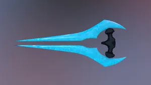 Master Chief Wielding A Powerful Halo Energy Sword Wallpaper