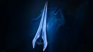 Master Chief Wielding A Powerful Halo Energy Sword Wallpaper