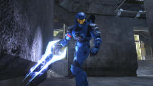 Master Chief Wielding The Iconic Halo Energy Sword Wallpaper