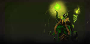 Master Manipulator Rubick In Action Wallpaper