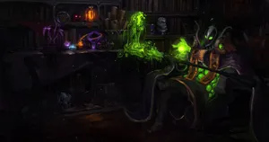 Master Of The Arcane Arts - Rubick In Action Wallpaper
