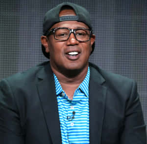 Master P Smilingin Black Capand Blazer Wallpaper