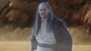 Master Qui-gon Jinn - A Force To Be Reckoned With Wallpaper