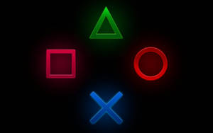 Master The Latest Generation Of Gaming With The Iconic Playstation Action Buttons! Wallpaper