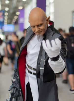 Master Xehanort, The Ultimate Villain In The Kingdom Hearts Series, Stands Fiercely With His Keyblade. Wallpaper