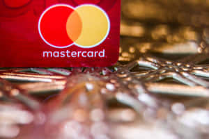 Mastercard Logo Closeupon Textured Background Wallpaper