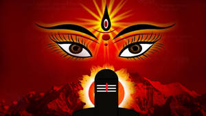 Mata Rani Eyes And Tilak Wallpaper