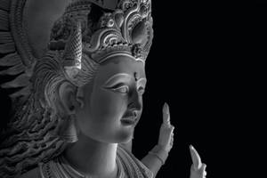 Mata Rani Gray Statue Wallpaper