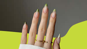 Matcha Inspired Nail Art Wallpaper