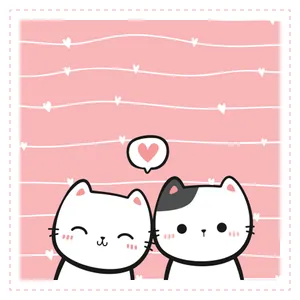 Matching Cat Pfp Blushing Wallpaper