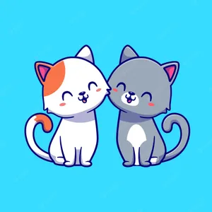 Matching Cat Pfp Happy Together Wallpaper