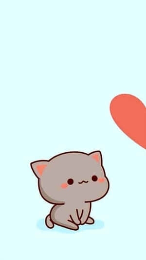 Matching Couple Pfp Cat Heart Wallpaper