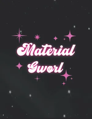 Material Gworl Barbie Style Wallpaper