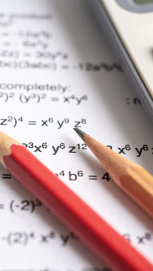 Mathematical_ Equations_ Closeup_ Pencil.jpg Wallpaper