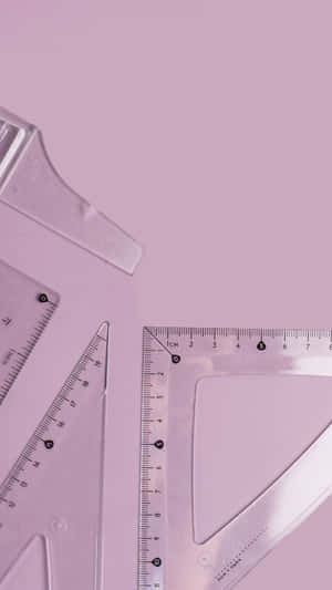 Mathematical Tools Pink Backdrop Wallpaper