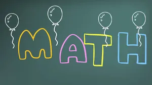 Mathematics Colorful Chalk Lettering Wallpaper