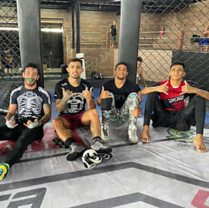 Matheus Nicolau Sitting With Friends Wallpaper